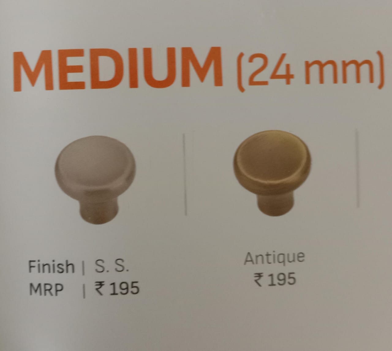 KBI MEDIUM (24MM) KNOB